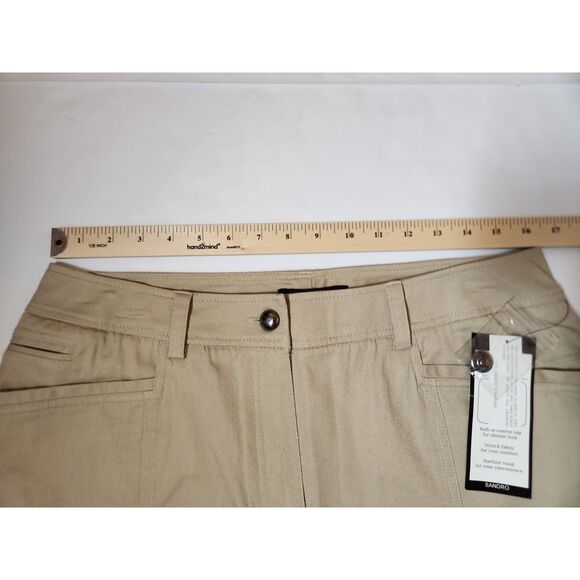 Sandro Sportswear Skirt – Women’s Size 12, Tan Khaki, NWT - Picture 3 of 6